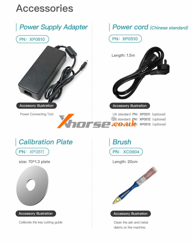 xhorse dolphin xp008 accessories