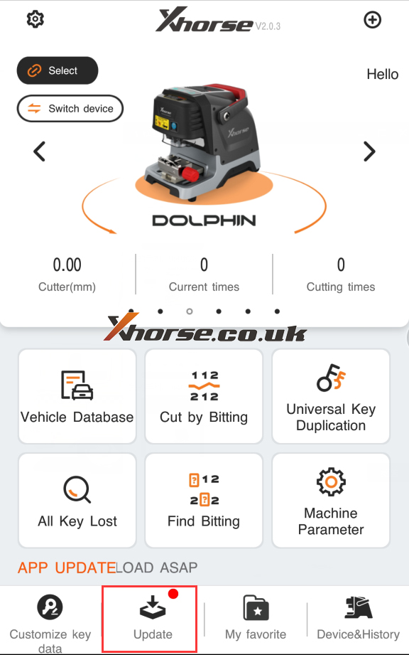 xhorse dolphin xp005 database update 01