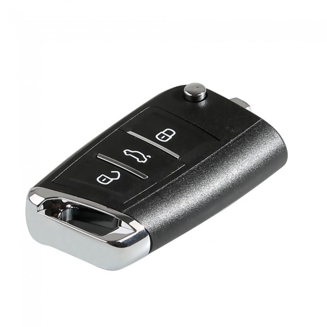Xhorse VW MQB Style Flip Transponder Wire Remote Key 3 Buttons XKMQB1EN 5pcs/lot