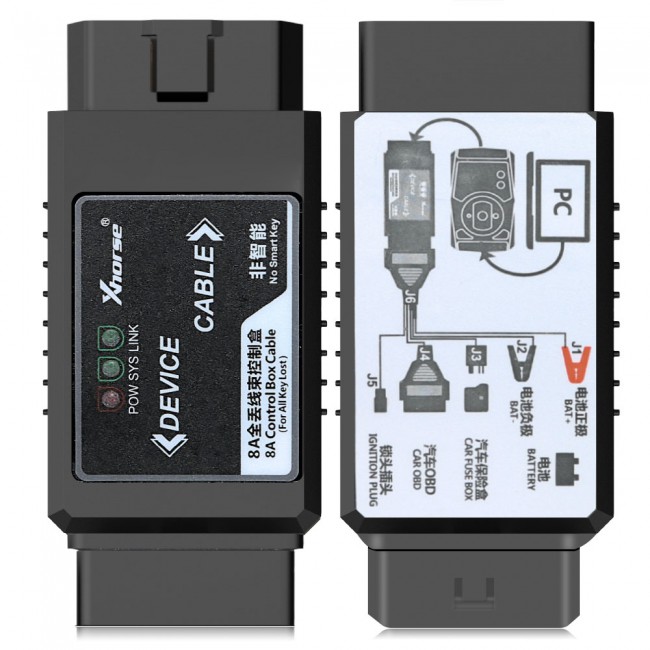 Xhorse VVDI2 Full Version + Toyota 8A Non-smart Key Adapter for All Key Lost No Disassembly