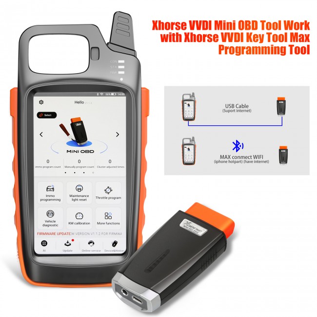 Xhorse VVDI Key Tool Max Plus VVDI MINI OBD Tool Support IMMO Programming