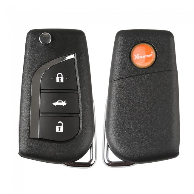 XHORSE XNTO00EN Wireless Universal Remote Key 3 Buttons Toyota Type 5PCS