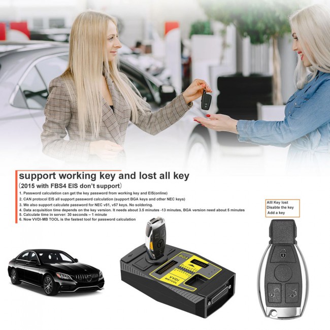 (Special Offer UK Ship)V5.1.1 Xhorse VVDI MB BGA Tool Benz Including BGA Calculator Function Multi Language With 1 Year Token