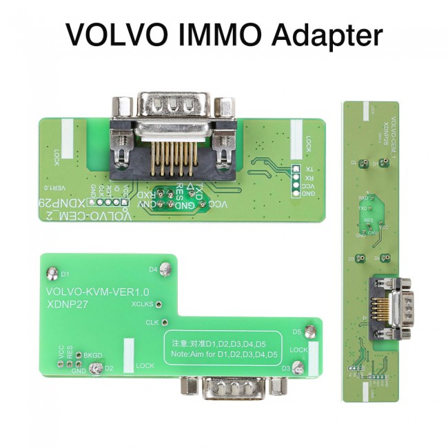 Xhorse XDNPP2CH VOLVO Solder-free Adapters 3Pcs Set For VVDI MINI PROG and KEY TOOL PLUS