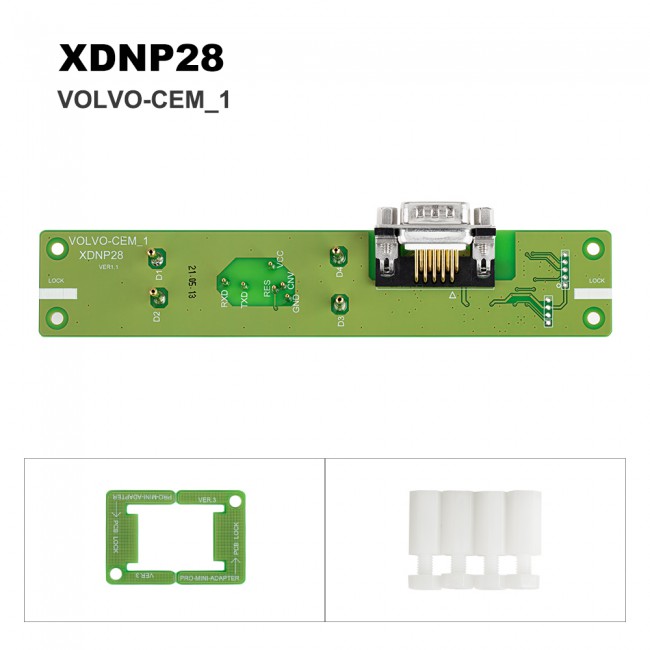 Xhorse XDNPP2CH VOLVO Solder-free Adapters 3Pcs Set For VVDI MINI PROG and KEY TOOL PLUS