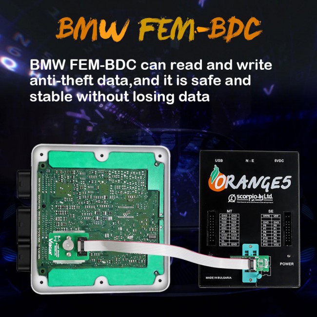 VXSCAN 8Pin Adapter BMW FEM-BDC 95128/95256 Chip Anti-theft Data Reading Adapter Work with VVDI Prog