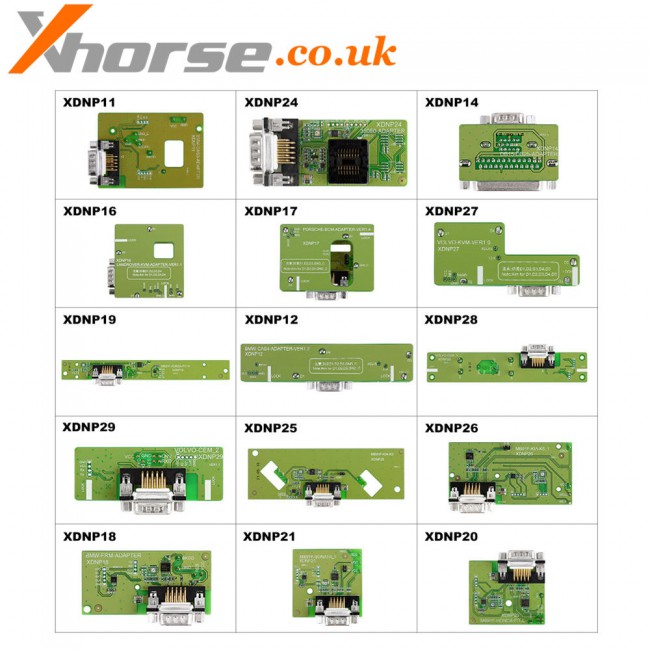 (Special Offer UK Ship)Xhorse Solder-free Adapters for Mini Prog & Key Tool Plus Full Set