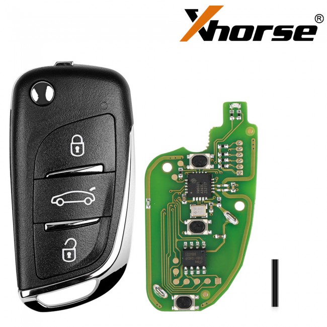 XHORSE VVDI2 XKDS00EN Volkswagen DS Type Remote Key 3 Button X002 Wire Remote For VVDI Key Tool 5pcs/lot