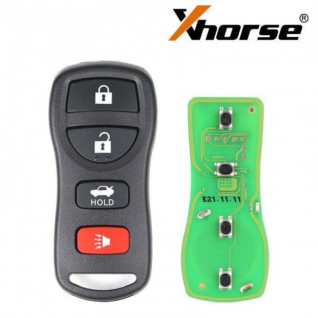Xhorse Universal Wired Remote Key 3+1/ 4 Buttons XKNI00EN for Nissan Type 5pcs/lot