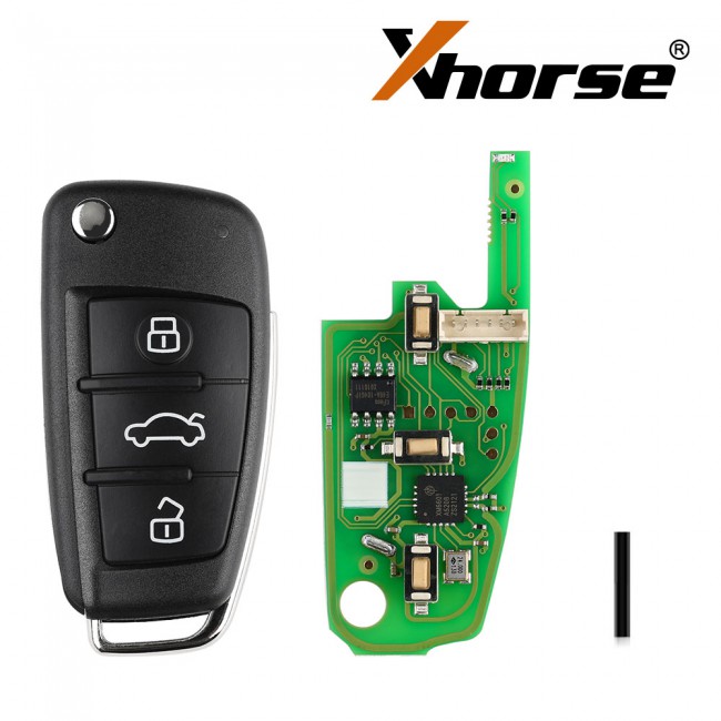 XHORSE VVDI2 XKA600EN Audi A6L Q7 Type Universal Remote Key 3 Buttons X003 Wire Remote Key 5pcs/lot