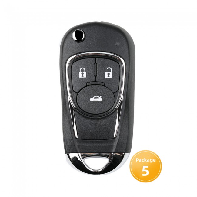 XHORSE XKBU03EN Wired Universal Remote Key Flip 3 Buttons Buick Style 5pcs/lot