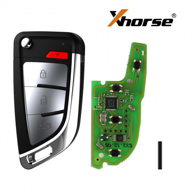 Xhorse XSKFF0EN Knife Style 4 Button Universal Remote Flip Smart Key 5PCS