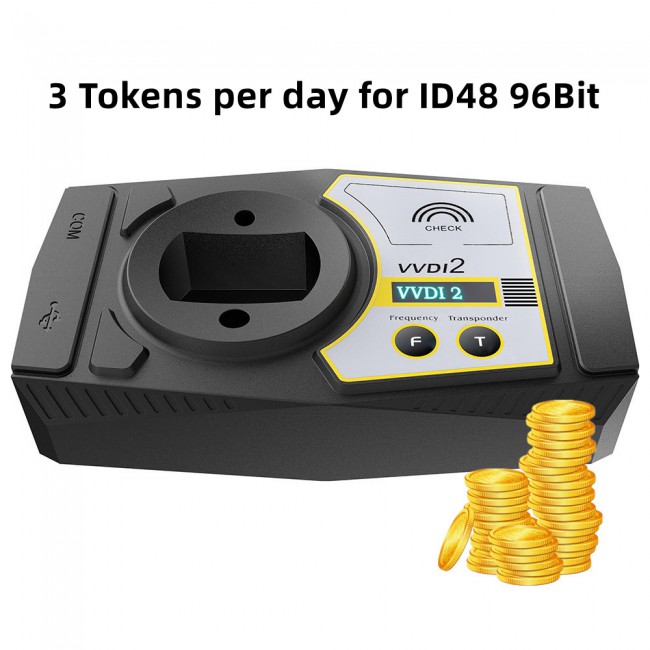 One Year 3 Tokens per day for ID48 Copy and ID48 96bit Clone for VVDI2 Full/ VVDI Key Tool/ Mini Key Tool/ Key Tool Max/ Key Tool Plus