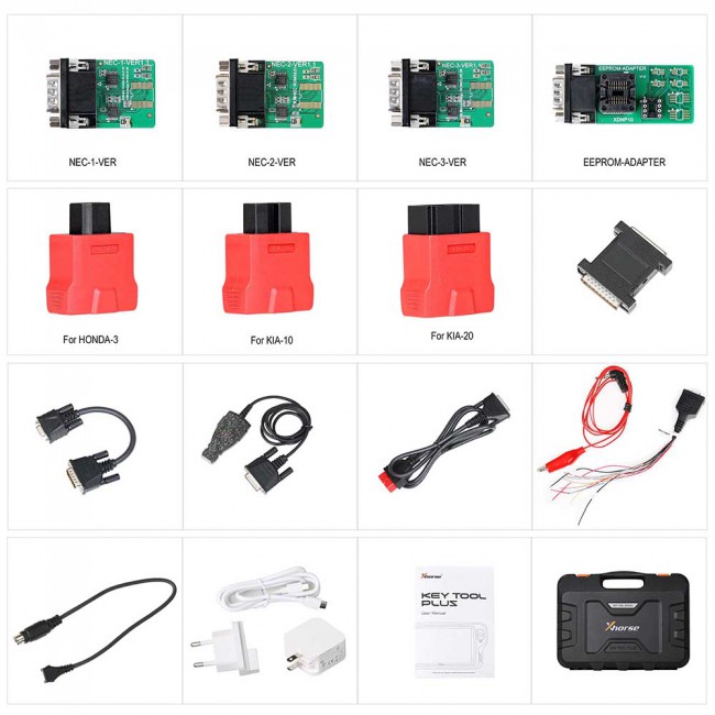 Xhorse VVDI Key Tool Plus + BMW Bench Read ISN Authorization + BOSCH ECU Adapter (Bundle Kit)