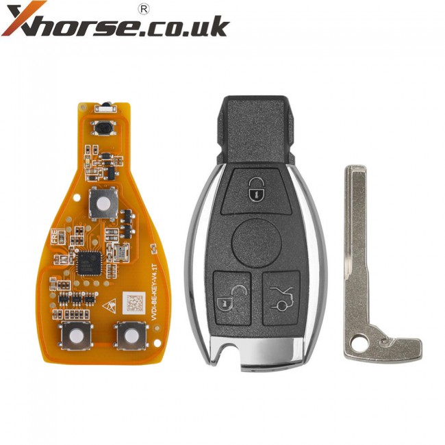 Xhorse VVDI BE Key Yellow PCB Remote Key Chip For Benz With Key Shell 5PCS without logo