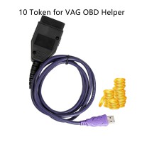 10 Token Service for VAG OBD Helper Read 4th IMMO EEPROM via OBD