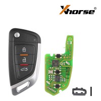 (Special Offer UK Ship)Xhorse XKKF02EN Wire Remote Key Universal BMW Type 3 Buttons Knife Style Work with MINI Key Tool/VVDI2 5pcs/lot