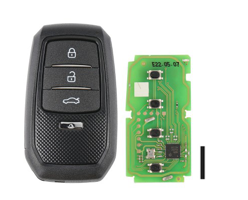 Xhorse XSTO01EN Toyota XM38 Universal Smart Key for Toyota 8A/4D/4A 312MHz - 434MHz All Key Lost (Chromed Button)