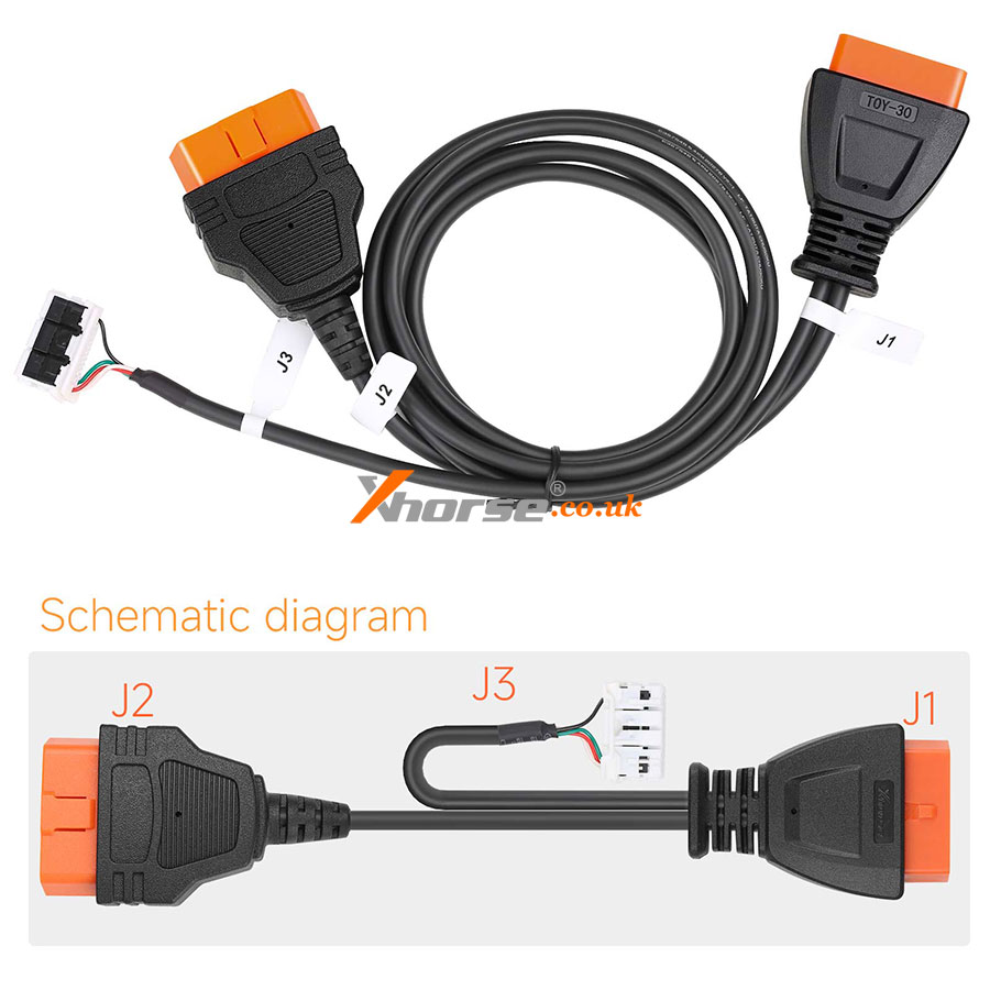 xhorse vvdi toy-ba cable package