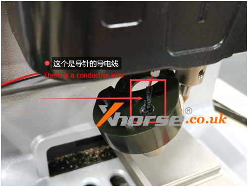 detecting abnormal conductivity of the Dolphin XP005 probe and milling cutter 09